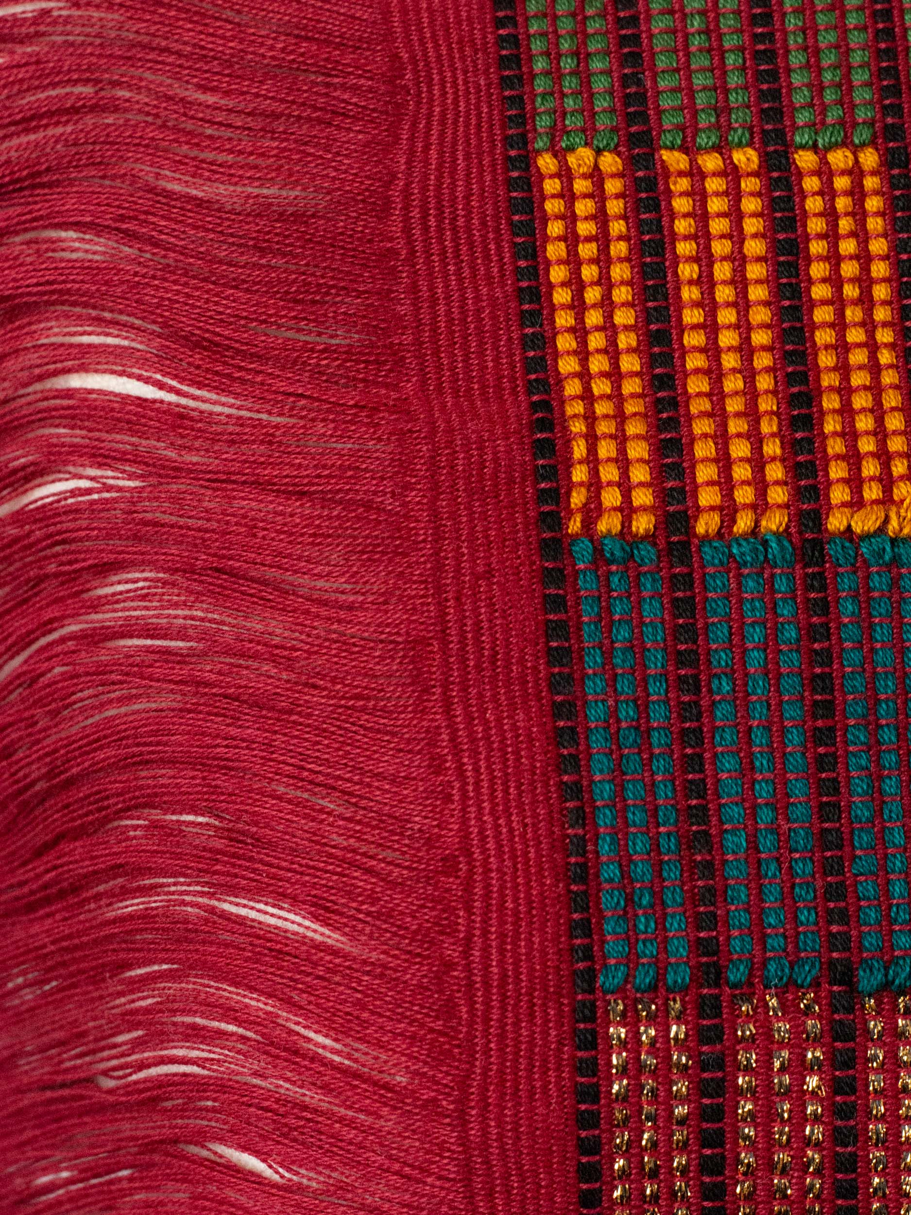 Poncho corto todos deshilados Chiapas