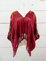 Poncho corto todos deshilados Chiapas