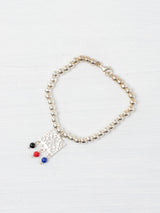 Pulsera papel picado con flor