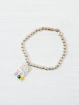 Pulsera papel picado con flor