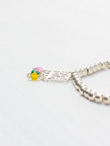Pulsera papel picado con flor
