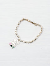 Pulsera papel picado con flor