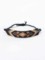 Pulsera Wixárika de chaquira rombo chico