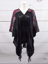 Poncho largo todos deshilados Chiapas