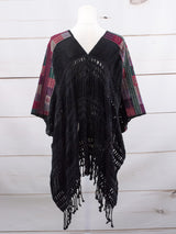 Poncho largo todos deshilados Chiapas