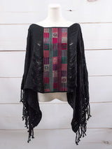 Poncho largo todos deshilados Chiapas