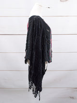 Poncho largo todos deshilados Chiapas