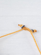 Pulsera Wixárika de chaquira tres rombos mediana