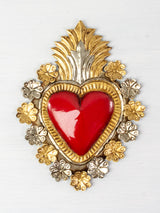 Corazón halo de flores
