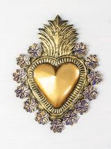 Corazón halo de flores